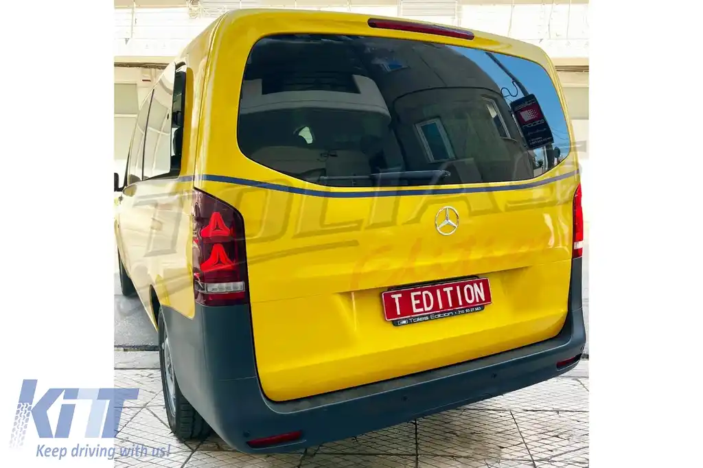 Stopuri LED compatibil cu Mercedes V-Class W447 (2014-2024) modelele cu o Usa Spate Semnal Dinamic-image-6127075