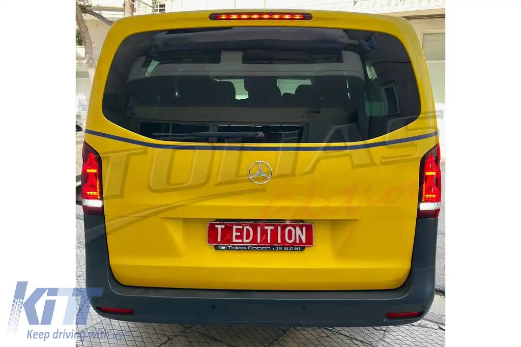 Stopuri LED compatibil cu Mercedes V-Class W447 (2014-2024) modelele cu o Usa Spate Semnal Dinamic-image-6127076