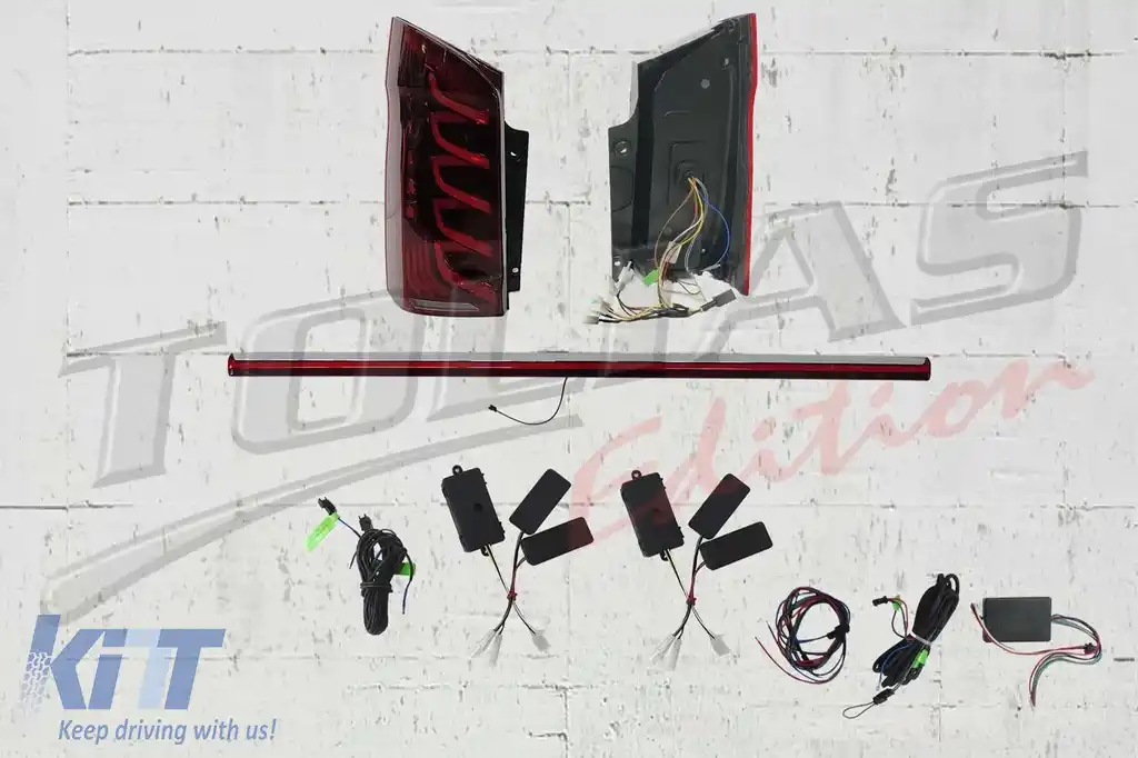 Stopuri LED compatibil cu Mercedes V-Class W447 (2014-2024) modelele cu o Usa Spate Semnal Dinamic-image-6128138