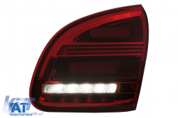 Stopuri LED compatibil cu Porsche Cayenne 958 E2 92A Prefacelift (2010-2015) Rosu-image-6090907