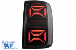 Stopuri LED compatibil cu VW Amarok (2010-2020) Semnal Secvential Dinamic Fumuriu-image-6089540