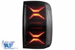 Stopuri LED compatibil cu VW Amarok (2010-2020) Semnal Secvential Dinamic Fumuriu-image-6089543