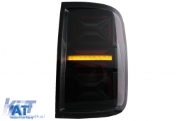 Stopuri LED compatibil cu VW Amarok (2010-2020) Semnal Secvential Dinamic Fumuriu-image-6089546