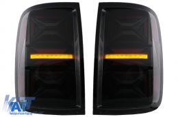 Stopuri LED compatibil cu VW Amarok (2010-2020) Semnal Secvential Dinamic Fumuriu-image-6089547