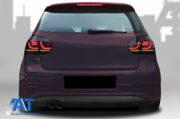 Stopuri LED compatibil cu VW Golf 5 (2004-2009) Fumuriu Negru Extrem Urban Style Semnal Dinamic-image-6068842