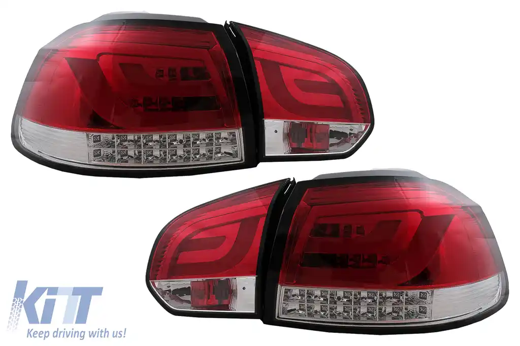 Stopuri LED compatibil cu VW Golf 6 VI Hatchback (2008-2013) Rosu Clar-image-6105881