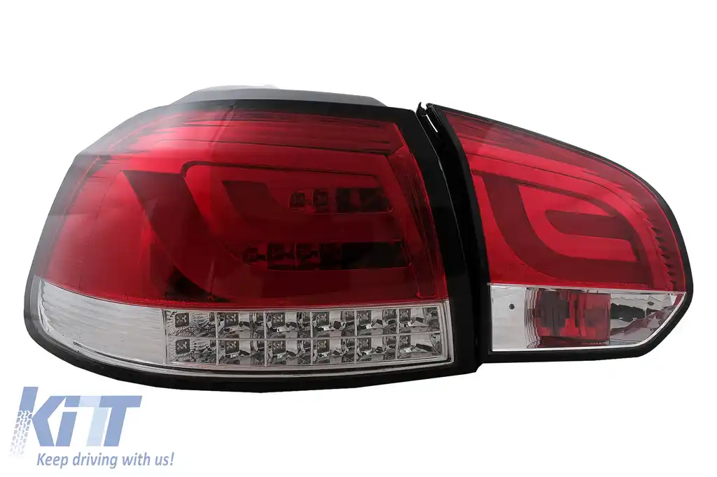 Stopuri LED compatibil cu VW Golf 6 VI Hatchback (2008-2013) Rosu Clar-image-6105882