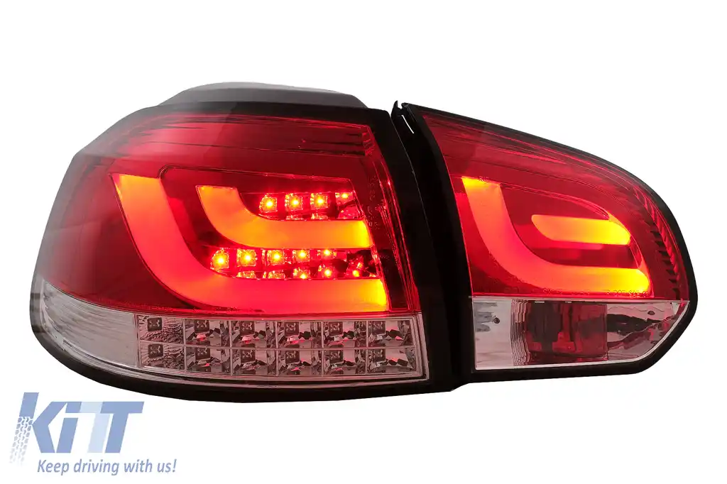 Stopuri LED compatibil cu VW Golf 6 VI Hatchback (2008-2013) Rosu Clar-image-6105884