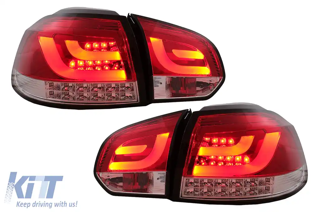 Stopuri LED compatibil cu VW Golf 6 VI Hatchback (2008-2013) Rosu Clar