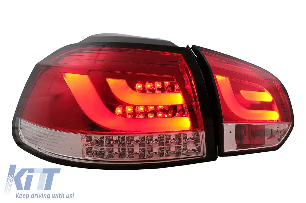 Stopuri LED compatibil cu VW Golf 6 VI Hatchback (2008-2013) Rosu Clar-image-6105886