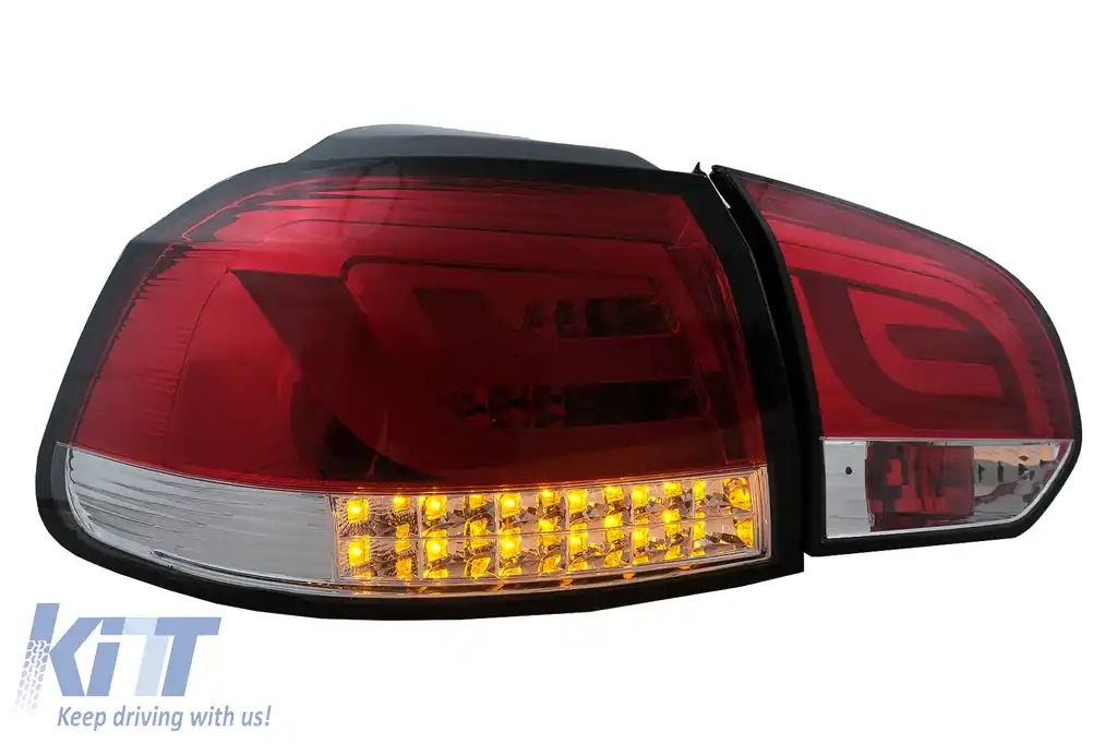 Stopuri LED compatibil cu VW Golf 6 VI Hatchback (2008-2013) Rosu Clar-image-6105891