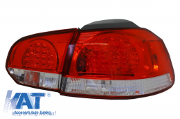 Stopuri LED compatibil cu VW Golf 6 VI (2008-2010) Rosu Clar-image-6017762
