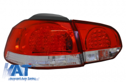 Stopuri LED compatibil cu VW Golf 6 VI (2008-2010) Rosu Clar-image-6017763