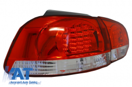 Stopuri LED compatibil cu VW Golf 6 VI (2008-2010) Rosu Clar-image-6017764