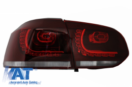 Stopuri LED compatibil cu VW Golf 6 VI (2008-2013) R20 GTI Cherry Red Design DEPO-image-6032076