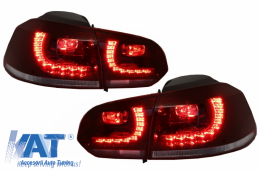 Stopuri LED compatibil cu VW Golf 6 VI (2008-2013) R20 GTI Cherry Red Design DEPO-image-6032080