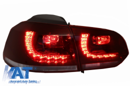 Stopuri LED compatibil cu VW Golf 6 VI (2008-2013) R20 GTI Cherry Red Design DEPO-image-6032081