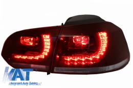 Stopuri LED compatibil cu VW Golf 6 VI (2008-2013) R20 GTI Cherry Red Design DEPO-image-6032082