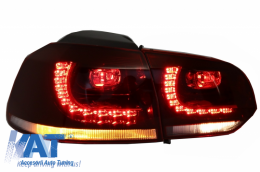 Stopuri LED compatibil cu VW Golf 6 VI (2008-2013) R20 GTI Cherry Red Design DEPO-image-6032084