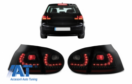Stopuri LED compatibil cu VW Golf V 03-09 negru/fumuriu-image-6045508