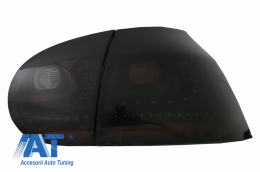 Stopuri LED compatibil cu VW Golf V 03-09 negru/fumuriu-image-6059127
