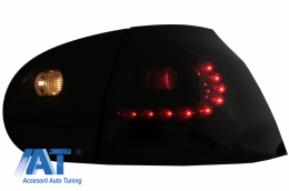 Stopuri LED compatibil cu VW Golf V 03-09 negru/fumuriu-image-64959