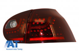 Stopuri LED compatibil cu VW Golf V 5 (2004-2009) Rosu Inchis-image-6021601