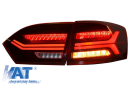 Stopuri LED compatibil cu VW Jetta Mk6 VI 6 (2012-2014) Semnal Secvential Dinamic-image-6020987