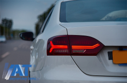 Stopuri LED compatibil cu VW Jetta Mk6 VI 6 (2012-2014) Semnal Secvential Dinamic-image-6021089