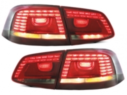 Stopuri LED compatibil cu VW Passat 3C GP Variant (2011-2015) Rosu / Fumuriu-image-5989221