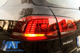 Stopuri LED compatibil cu VW Passat 3C GP Variant (2011-2015) Rosu / Fumuriu-image-6003163