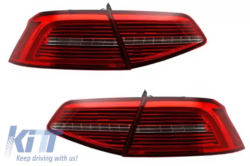 Stopuri LED compatibil cu VW Passat B8 3G (2015-2019) Sedan Matrix R line cu semnal dinamic