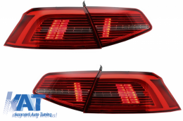 Stopuri LED compatibil cu VW Passat B8 3G (2015-2019) Sedan Matrix R line cu semnal dinamic-image-6042537