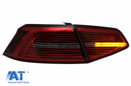 Stopuri LED compatibil cu VW Passat B8 3G (2015-2019) Sedan Matrix R line cu semnal dinamic-image-6084164