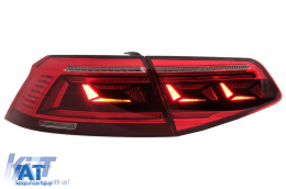 Stopuri LED compatibil cu VW Passat B8 3G (2015-2019) Sedan B8.5 Design cu semnal dinamic-image-6089588
