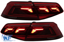 Stopuri LED compatibil cu VW Passat B8 3G (2015-2019) Sedan B8.5 Design cu semnal dinamic-image-6089596