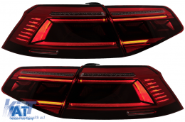 Stopuri LED compatibil cu VW Passat B8 3G (2015-2019) Sedan B8.5 Design cu semnal dinamic-image-6089599