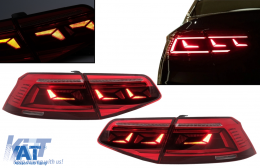 Stopuri LED compatibil cu VW Passat B8 3G (2015-2019) Sedan B8.5 Design cu semnal dinamic-image-6089702