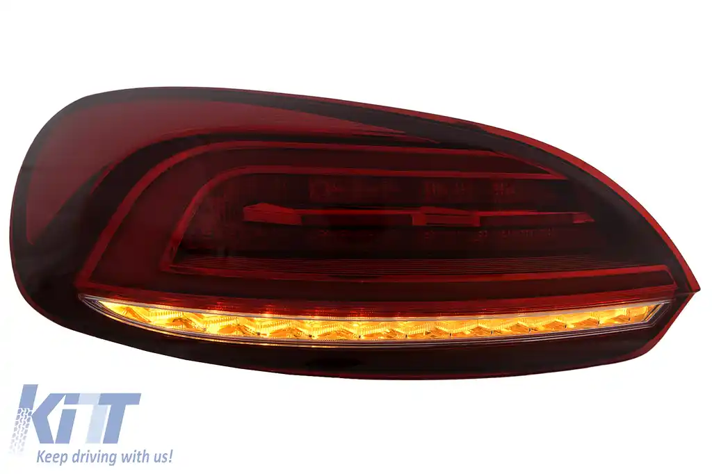 Stopuri LED compatibil cu VW Scirocco Hatchback 137 Mk3 (2008-2014) Rosu Semnal Dinamic-image-6110142