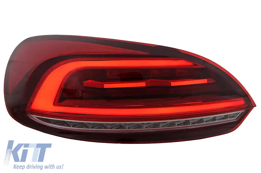 Stopuri LED compatibil cu VW Scirocco Hatchback 137 Mk3 (2008-2014) Rosu Semnal Dinamic-image-6110149