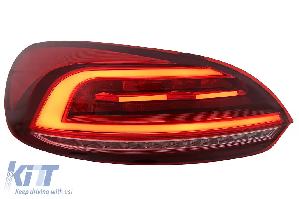 Stopuri LED compatibil cu VW Scirocco Hatchback 137 Mk3 (2008-2014) Rosu Semnal Dinamic-image-6110150