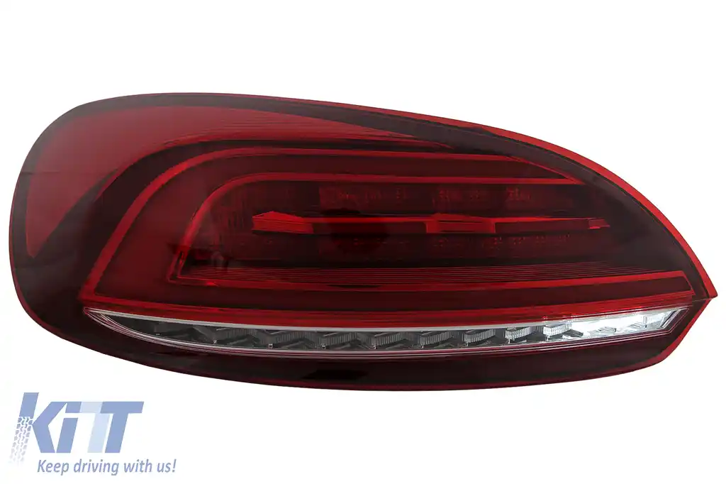 Stopuri LED compatibil cu VW Scirocco Hatchback 137 Mk3 (2008-2014) Rosu Semnal Dinamic-image-6110154