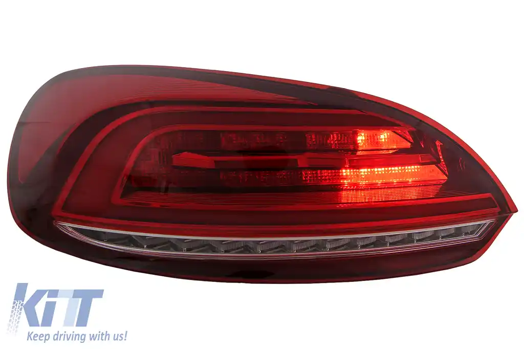 Stopuri LED compatibil cu VW Scirocco Hatchback 137 Mk3 (2008-2014) Rosu Semnal Dinamic-image-6110157