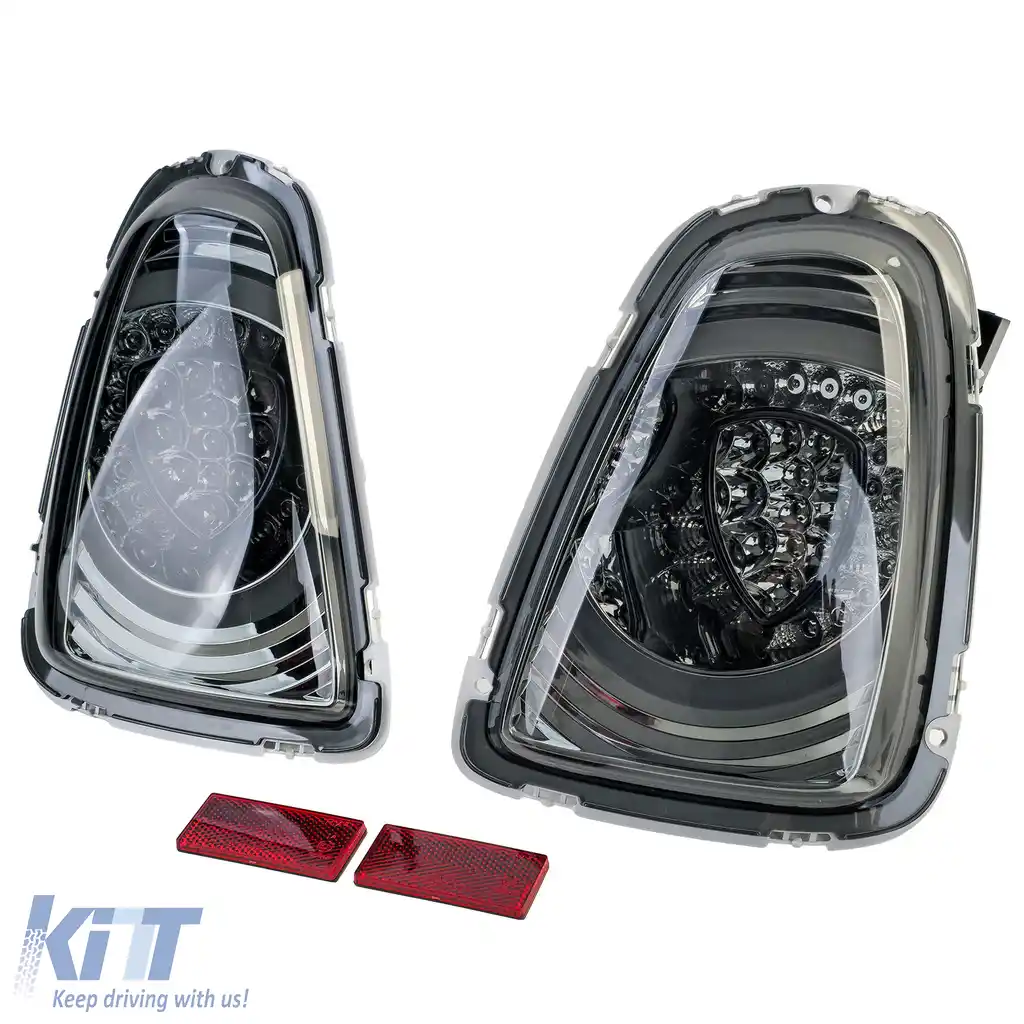 Stopuri LED cu design special fum negru, potrivite pentru Mini One Cooper R56 2010-2014-image-6207755