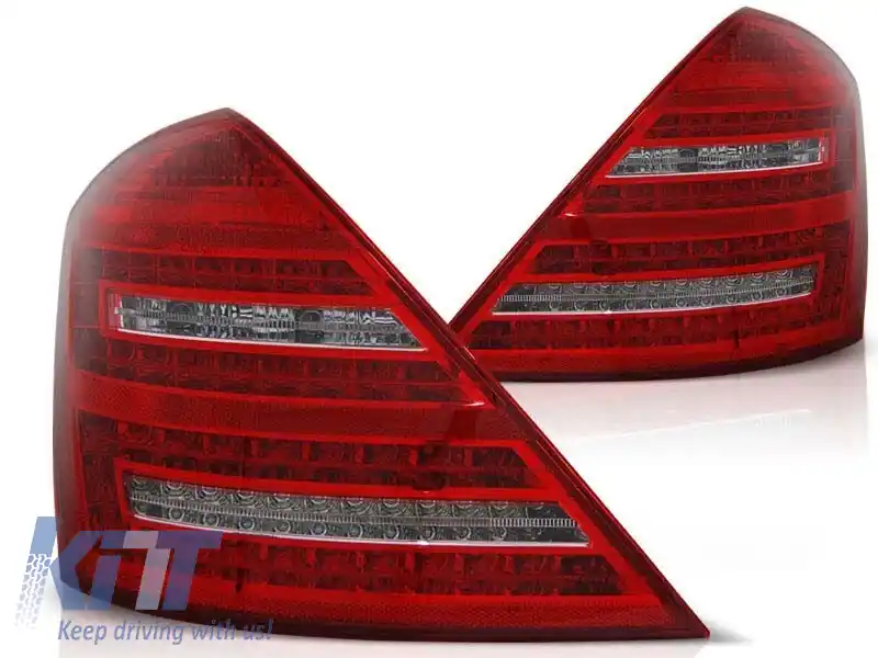 Stopuri LED de tuning potrivite pentru Mercedes S-Class W221 2006-2009 cu semnalizator alb