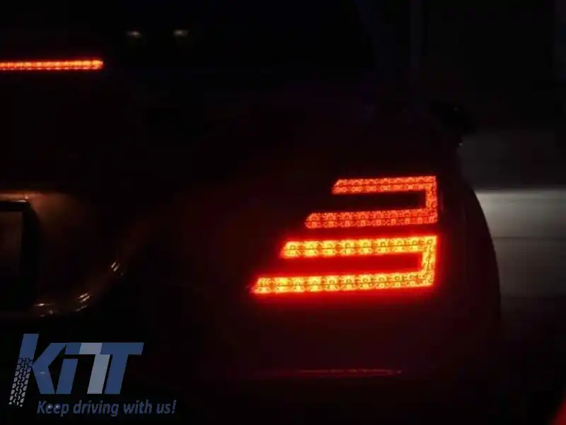 Stopuri LED de tuning potrivite pentru Mercedes S-Class W221 2006-2009 cu semnalizator alb-image-6144357