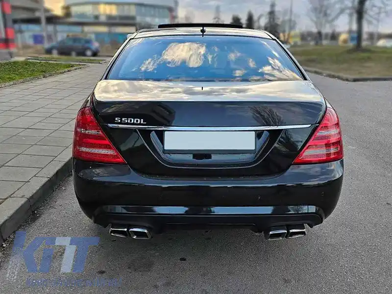 Stopuri LED de tuning potrivite pentru Mercedes S-Class W221 2006-2009 cu semnalizator alb-image-6256796