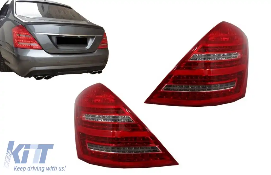 Stopuri LED Facelift compatibil cu Mercedes S-Class W221 (2005-2012)-image-6128449