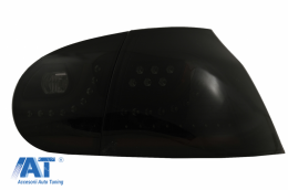 Stopuri LED Fumuriu Dinamic cu Prelungire Bara Spate compatibil cu VW Golf 5 (2004-2007) R32 Design-image-6070031