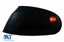 Stopuri LED Fumuriu Dinamic cu Prelungire Bara Spate si Praguri LAterale compatibil cu VW Golf 5 (2004-2007) R32 Design-image-6070258